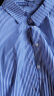 德玛纳纯棉条纹衬衫春秋翻领堆堆袖衬衣女装上衣 蓝色 XL  晒单实拍图
