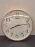 天王星凸玻璃面挂钟客厅卧室家用钟表创意简约大数字免打孔石英钟挂墙时尚个性时钟 Q1755-3香槟金35厘米 晒单实拍图