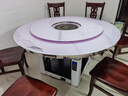爱拓思 上下真气电两用燃气取暖桌天然气烤火桌家用圆形电烤桌电暖桌火锅桌吃饭餐桌电炉子电暖炉取暖器 上下单电+转菜盘- 1.4米八面高配 实拍图