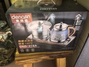德纳森烧水壶  全自动底部上水电热水壶 高硼硅玻璃煮茶壶嵌入式三合一茶台一体电水壶烧水壶 1.2L 红木纹款 实拍图