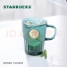 星巴克（Starbucks）杯子玻璃杯墨绿色女神铭牌玻璃杯办公咖啡杯400ml 男女士送礼 实拍图