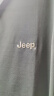 吉普（JEEP）短袖T恤男夏季Polo商务休闲衫男士宽松凉感衣服男装 灰绿 4XL 实拍图