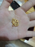 曼卡龙黄金吊坠足金小福星锁包福运金锁 儿童锁送宝宝生日礼物周岁礼物 3.18g 实拍图