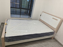 德满居 床 实木床 床现代简约 双人床白色北欧主卧轻奢全实木床婚床 静音床 1.35米*2.0米框架款 实拍图
