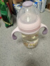 小袋鼠巴布（JOER BABU）婴儿奶瓶PPSU断奶奶瓶宽口径耐摔宝宝吸管奶瓶带手柄 330ml粉 实拍图