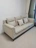简昕科技布沙发客厅小户型现代简约 三人位奶油风高靠背布艺沙发8045 实拍图