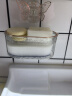 JAJALIN蝴蝶吸盘香皂盒轻奢创意免打孔置物架家用卫生间壁挂肥皂盒简约白 实拍图