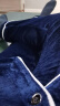 海澜之家【躺绒绒】男士睡衣男珊瑚绒翻领开衫加绒加厚长袖长裤家居服套装 晒单实拍图