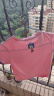 MQD童装男女童短袖T恤纯棉上衣夏装洋气儿童白色短袖T恤韩版 粉红 130cm 实拍图