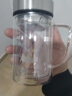 渊之源（YUANZHIYUAN） 双层玻璃杯办公大容量水过滤耐热茶杯透明真空带盖带把杯子380ml 380ml办公杯(带茶叶网) 实拍图