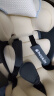 Heekin德国 儿童安全座椅汽车用0-4-12岁婴儿宝宝360度旋转ISOFIX硬接口 尊享灰(遮阳棚+上拉带+侧保护) 实拍图