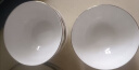 京东京造陶瓷碗欧式金边家用米饭碗喝汤碗面碗套装素月4.5英寸6只装  实拍图