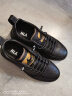 海澜之家HLA男鞋休闲皮鞋子男士板鞋运动鞋HAAXXM2AB70338 黑色39 实拍图