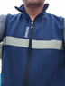 沃萨维（WOSAWE） 公路车骑行服秋冬抓绒保暖透气防风防泼水反光弹力骑行马甲背心 武士-宝蓝色 保暖摇粒绒 L (适合65-75公斤) 实拍图