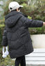 G.duck小黄鸭儿童羽绒服 中大童新款冬季韩版男童中长款洋气加厚外套潮 黑色 170 实拍图