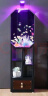 海丽雅（HAILIY）新款创意生态客厅鱼缸小型免换水金鱼缸水族箱圆柱小型创意鱼缸 八角36cm珊瑚景+养鱼礼包黑色 晒单实拍图