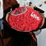初朵 99朵玫瑰花鲜香皂花束同城配送三八妇女神节礼物纪念日送老婆 实拍图