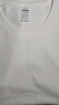 珞妮（LUONI）重磅纯棉短袖t恤女夏季新款男女同款小白T纯色宽松休闲显瘦打底衫 白色 S 建议80-100斤 实拍图