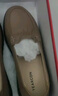 意尔康女单鞋一脚蹬软底妈妈鞋单鞋中老年休闲皮鞋26264W 卡其 36 实拍图