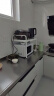 京东京造可伸缩微波炉架 厨房置物架烤箱电饭煲调料盒台面收纳架 双层白色 实拍图