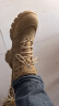 强人男靴3515户外运动靴子反绒牛皮徒步登山训练靴 沙漠短靴 沙色 43 晒单实拍图