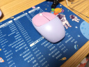 摩天手(Mofii)666 无线键盘鼠标套装 超薄圆形可爱 家用办公无线打字 少女心笔记本外接键盘 紫色混彩 晒单实拍图
