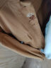 茵曼2023年秋季女装新款复古刺绣设计感宽松显瘦外套短夹克 春泥棕 M 实拍图