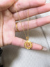 老庙520情人节礼物黄金项链足金吊坠莫比乌斯环女锁骨套链送女友老婆 莫比乌斯吊坠约1.6g +项链+礼盒 实拍图