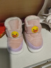 B.Duck小黄鸭童鞋儿童棉鞋冬季男女童家居棉靴保暖舒适短靴5902粉色22 实拍图