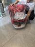 Heekin德国 儿童安全座椅汽车用0-4-12岁婴儿宝宝360度旋转ISOFIX硬接口 尊享红(遮阳棚+上拉带+侧保护) 实拍图