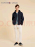 TOMMY HILFIGER【出走都市】冬季男防水微抓绒保暖运动风衣款软壳夹克外套J2787 深海蓝FAP XL （推荐：165-180斤） 实拍图