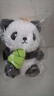 朗程可爱熊猫包包挂件毛绒玩偶公仔钥匙扣书包挂件背包挂饰熊猫伴手礼 竹笋熊猫【11cm】 默认尺寸 实拍图