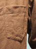 无印良品（MUJI）男式 法兰绒立领衬衫 长袖休闲百搭衬衣男士外套纯棉全棉ACA75C1A 砖红色 S  （165/84A） 实拍图