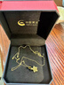 中国黄金（CHINA GOLD）黄金项链女999足金星星吊坠挂坠生日七夕情人节礼物送女朋友老婆 足金吊坠约1.2g*赠镀金银链【甄选礼盒】 实拍图
