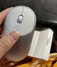 小米（MI）便携鼠标2 4档DPI调节 金属质感 双模连接 轻薄圆润 笔记本办公 无线鼠标 银色 实拍图