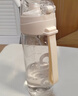 希乐（cille）水杯便携男女学生上学专用大容量儿童夏季运动塑料杯子 白色 600ml 实拍图