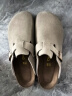 Devo Life的沃软木拖鞋包头半拖情侣款休闲法式拖鞋 3724 灰色反绒皮 44 晒单实拍图