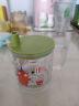 日康（rikang）牛奶杯 儿童带盖吸管带手柄喝奶杯可微波加热240ML B1055-1 绿色 实拍图