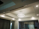 TCL照明客厅吊灯现代简约灯具创意个性卧室餐厅吊线可调节中山灯饰 三环白-Φ20+40+60cm-60瓦遥控 实拍图