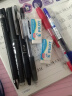 百乐（PILOT）Juice果汁笔0.5黑色中性笔按动式啫喱笔速干水笔大容量学生考试刷题专用笔 黑蓝红笔各1支 0.5mm 实拍图