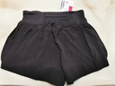 骆驼（CAMEL）防走光瑜伽短裤女高腰健身跑步三分裤 Y23BA4L0029D 幻影黑 L 实拍图
