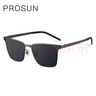 保圣（PROSUN）太阳镜时尚偏光男女墨镜个性方框眼镜PS8006 C11灰片|亮深枪  实拍图