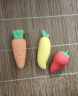 橡皮擦无屑干净无痕 水果创意造型文具学生文具儿童幼儿园小学生学习用品 萝卜+芒果+草莓 实拍图