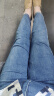 真维斯（Jeanswest）牛仔裤女2024春夏季高腰弹力垂坠感八分九分烟管裤修身直筒小个子 复古蓝长裤（身高165CM以上） 2XL（135-145斤） 晒单实拍图