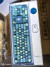 MIPOW MPC-006MF 无线键盘鼠标套装 复古朋克笔记本键盘 办公键鼠套装 鼠标 电脑键盘 浅蓝+键鼠垫套装 实拍图