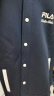 FILA 斐乐官方男士针织长袖外套2024春季新款撞色复古运动棒球服 传奇蓝-NV 175/96A/L 晒单实拍图