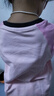 MQDMINI童装儿童长袖T恤男童打底衫女童撞色衣服 小粉兔兔浅粉 110  实拍图
