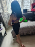美津浓（MIZUNO）儿童游泳衣女专业竞速训练学生连体五分长裤速干泳装A1404蓝130 实拍图