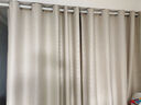 梦黛俪（mengdaili）免打孔窗帘成品全遮光卧室窗帘布带伸缩杆隔断帘门简易出租房浴室 米色（含伸缩杆） 适用宽2.1-2.6米【窗帘高2米】 实拍图