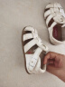卡特兔儿童凉鞋夏季女宝宝公主鞋男婴童包头软底学步鞋 xz36白色14cm 实拍图